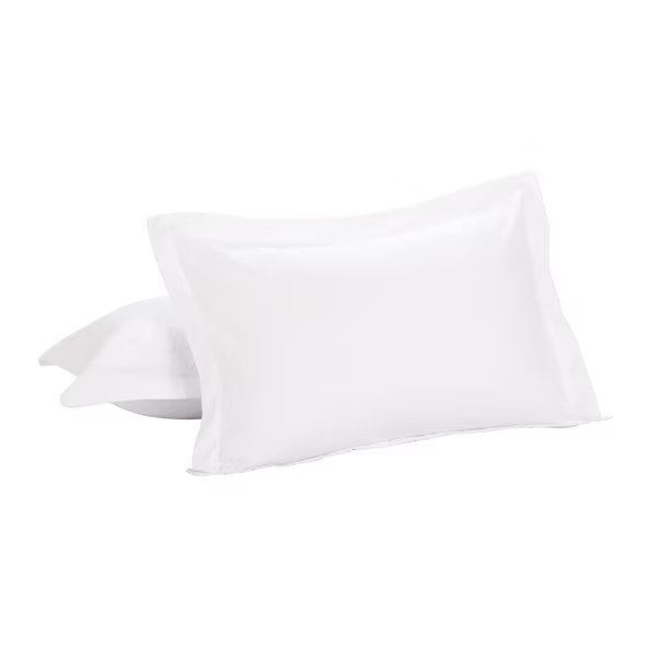 2Pk Microfiber Sham with 2 in. Flange  White Standard/Queen, Bedding Beyond, Mfr#: BE762456